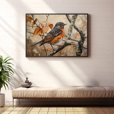 Bird on a Branch Painting